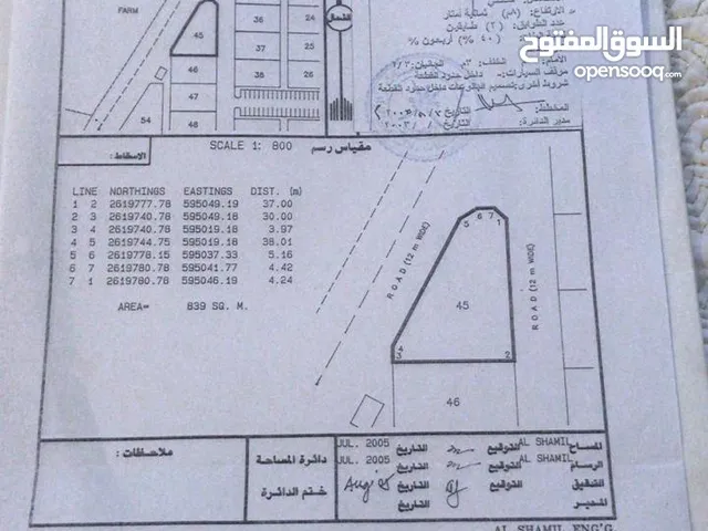 Residential Land for Sale in Al Batinah Barka