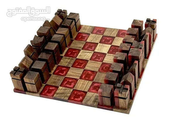 بيع أنواع شطرنج فاخرة يدويّة الصنع – العدد 10 مجموعات بتصاميم خشبيّة، رخاميّة وشرقيّة مميّزة Chess