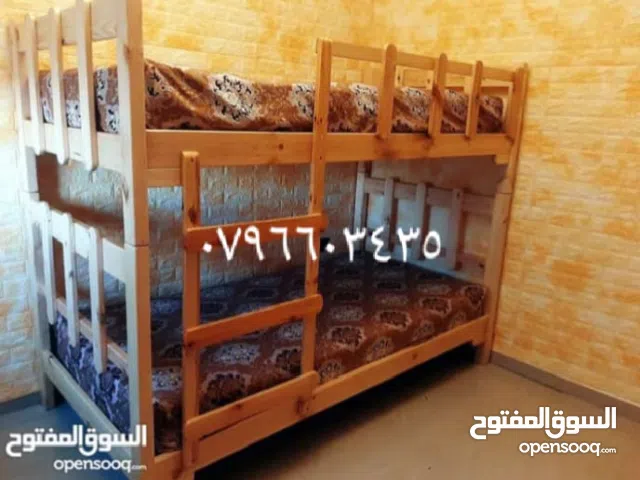 تخت طابقين لون امكانيه اضافة تخت من الاسفل  تخوت واسره سرير مفرد من أحسن أنوع الخشب الصلد خشب سويد
