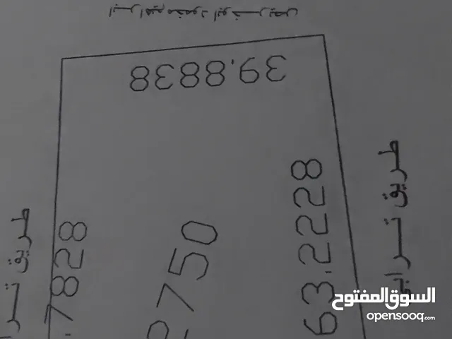 1000متر   في وادي الربيع البازيد طريق القوارب  ثلاث جهات طريق وسور