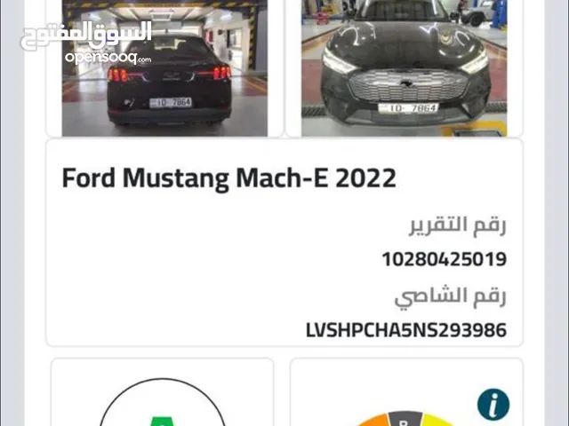 FORD MUSTANG ELECTRIC MACH-E 2022 فورد موستنج ماك اي 2022 سبعة جيد ولا ملاحظة اوتو سكور A