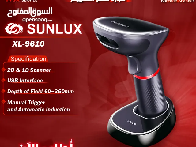 باركود سكانر ماسح ضوئي صنلوكس منفذ USB قابض يدوي Sunlux Barcode Scanner XL-9610
