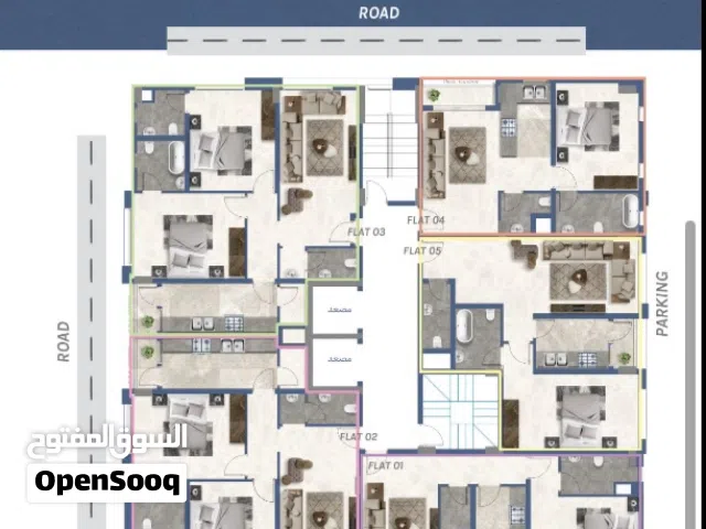 66 m2 1 Bedroom Apartments for Sale in Muscat Bosher