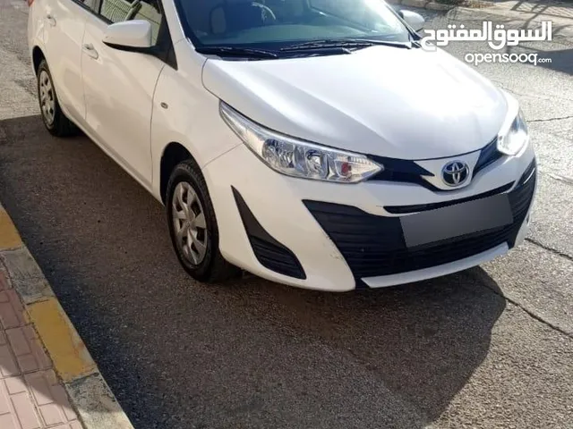 تويوتا يارس 2019 فحص كامل لون ابيض وارد دبي