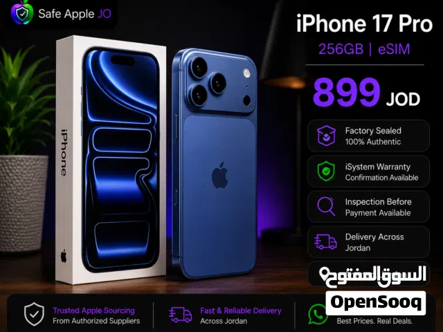 iPhone 17 Pro 256GB eSIM Factory Sealed Blue iSystem Warranty