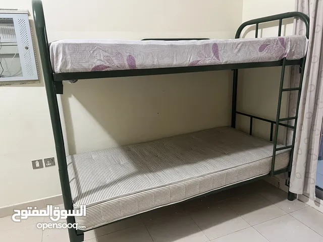 bunk beds frame with mattress