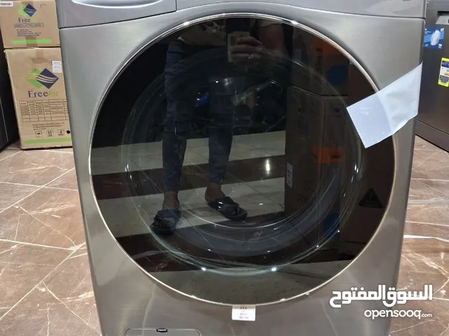 غسالة 15 ك LG بمجفف 8 ك ماتور دفع مباشر 6 حركات بتقنية الذكاء الاصطناعي انفرتر ديجيتال تحكم تاتش