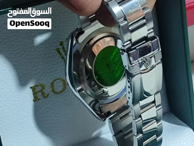 ساعه رولكس سويسري مختم و ستيكر علامه مائيه