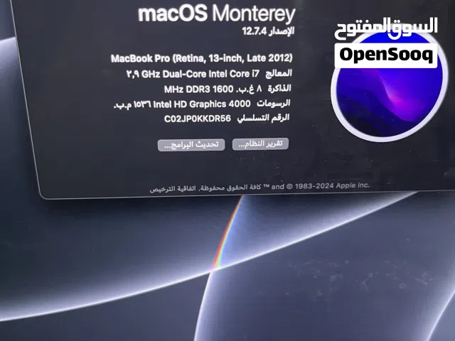 macOS Apple for sale  in Amman