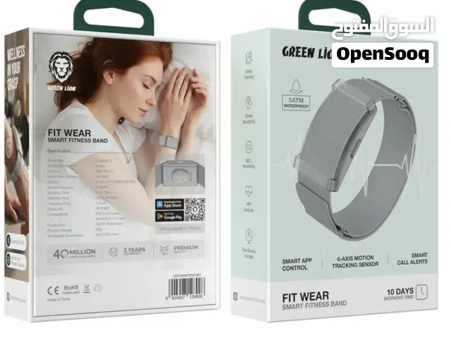 Green Lion FIT WEAR Smart Fitness Band - White-GNFWSMTBNDWH