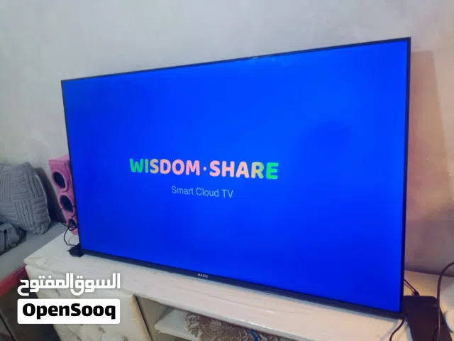 شاشة ماجيك حجم 50 انش فل سمارت فريملس اخر اصدار اوامر صوتية رسيفر داخلي بحال الجديد بسعر 140 د موجود