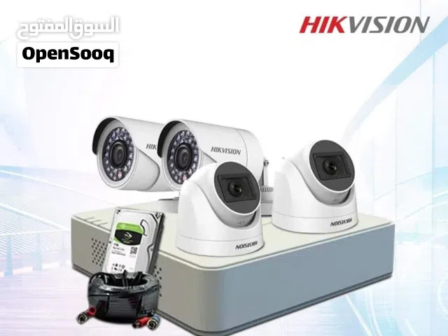 4 كاميرات مع dvr للبيع مع جميع اغراضهم محولات و توصيلات