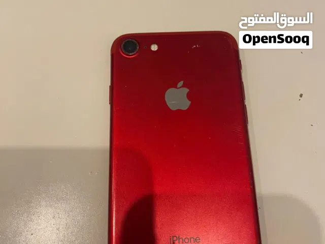 بيع سريع ايفون 7 احمر حالة ممتازة جدا