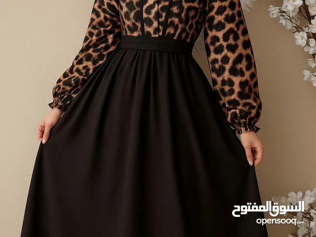 فستان ستاتي تايجر  فري سايز بلبس من وزن 50 ك لغاية 85 ك