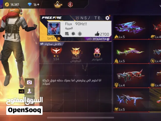 Free Fire Accounts and Characters for Sale in Al Batinah