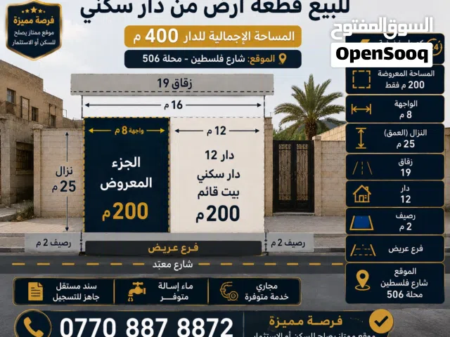 200 m2 Studio Townhouse for Sale in Baghdad Falastin St