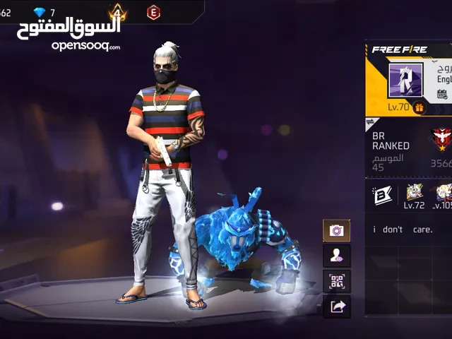 Free Fire Accounts and Characters for Sale in Irbid