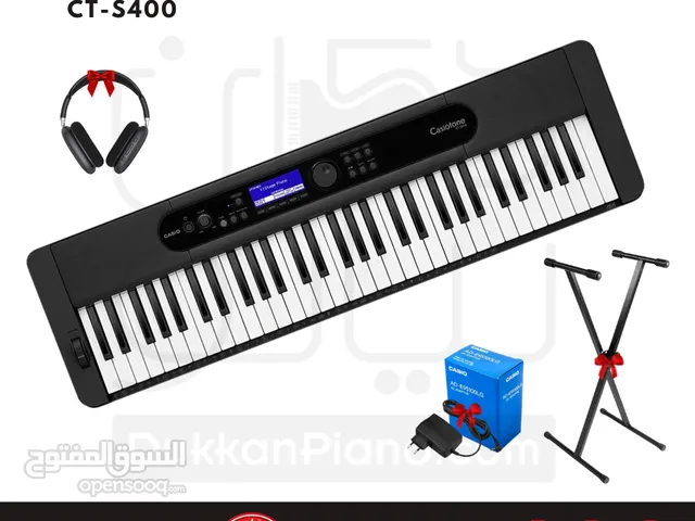 اورغ كاسيو Casio CT-S400 من الوكيل مباشرة مع المحول الاصلي وهيدفون وستاند