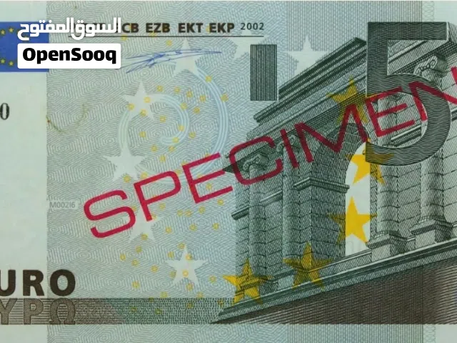 Live auction - 4290326 - 5 Euro Spécimen EUROPE 2002 P.01Vs