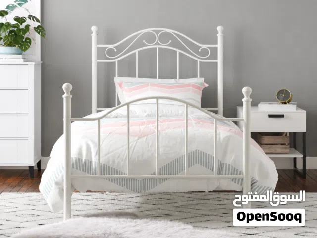 سرير معدن فردي مقاس 100سم و 120سم