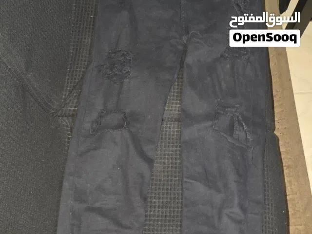 بنطلون جينز اسود ستريتش