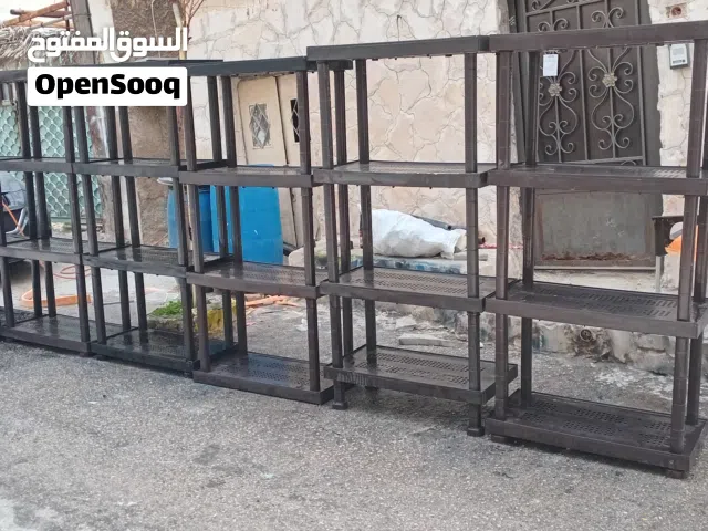 رفوف بلاستيك عدد7 الرف اربع خانات سعر الرف 18