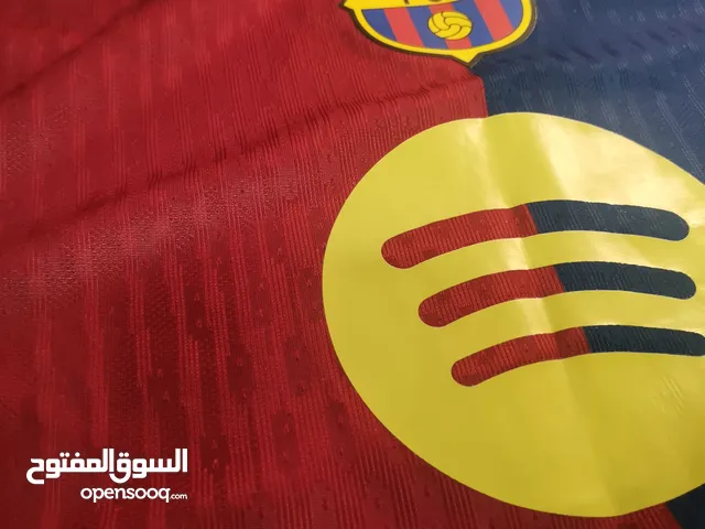 تيشيرت برشلونة نسخة لاعبين  كوبي ون مع شعار دوري الابطال موسم24/25