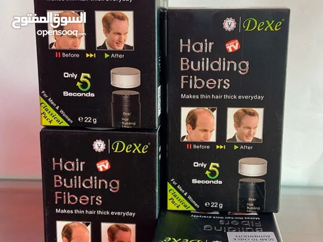 Dexe hair building fibers 
بودرة تعبئة فراغات الشعر لنساء و الرجال
