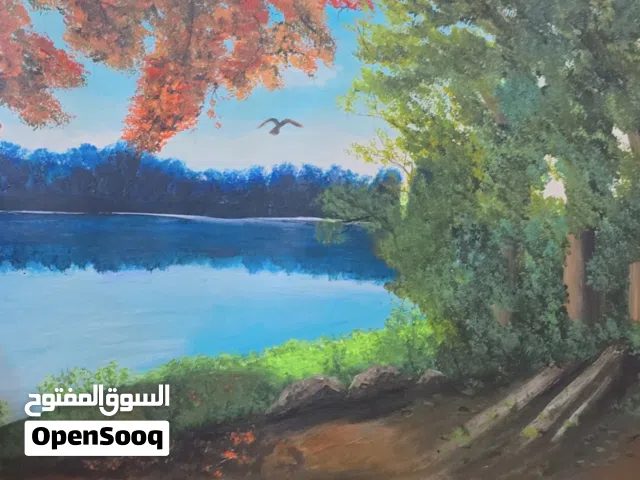 رسم يدوي الوان اكريلك