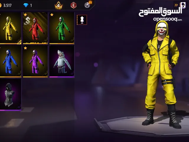 حساب فري فاير للبيع بيه كل الكريمنالات الحساب قديم جدا للبيع بسعر ناررر