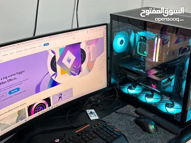 للبيع كمبيوتر تجميع احترافي للألعاب والمونتاج - حالة ممتازة (6 شهور فقط)