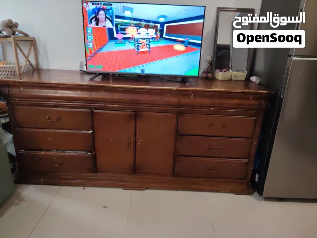 Tv table with various drawers