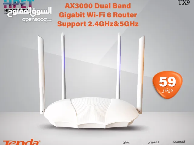 Tenda TX9 راوتر جيجابت واي فاي 6 ثنائي النطاق (2.4GHz - 5GHz)