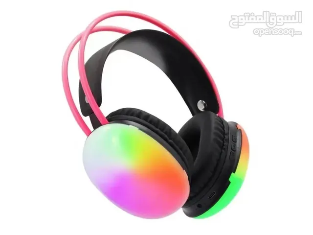 لعشاق الألعاب والموسيقى سماعات لاسلكية محيطية RGB . .