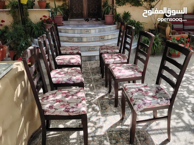 كراسي سفرة خشب زان عدد 8 بسعر مغري