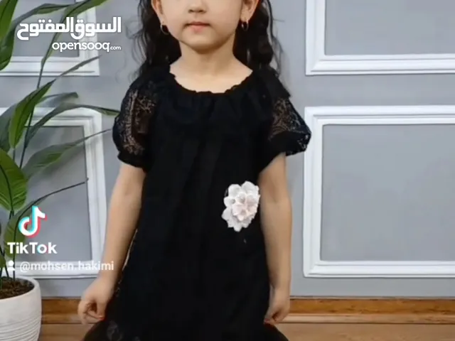 فساتين بناتي دانتيل اسود محرم