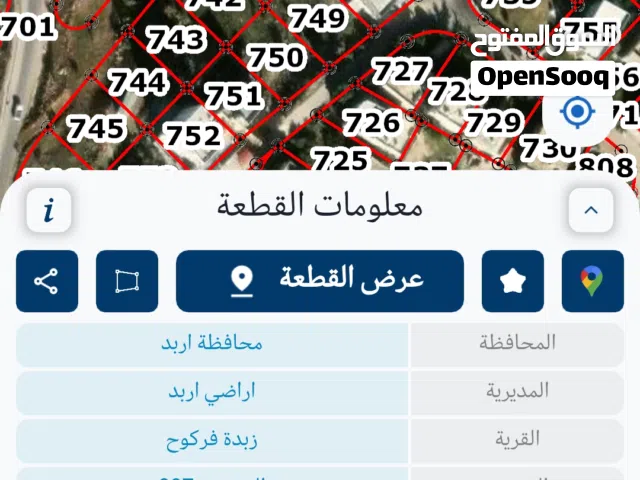 قطعتين أرض في منطقة الرابيه تصلحان للسكن او الاستثمار
