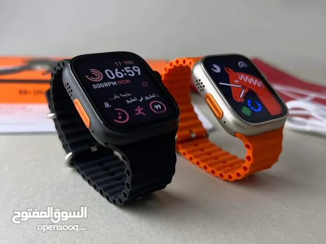 smart watch s9 ultra pro اسود ابيض برتقالي زيتي وخدلك بصة علي المميزات - شاشة كبيرة ذات 45 مم