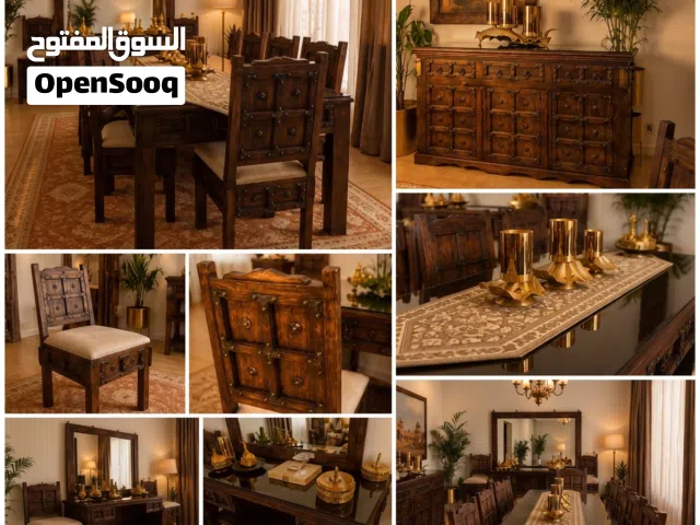 For sale elegant rajasthan solid wooden dining set
