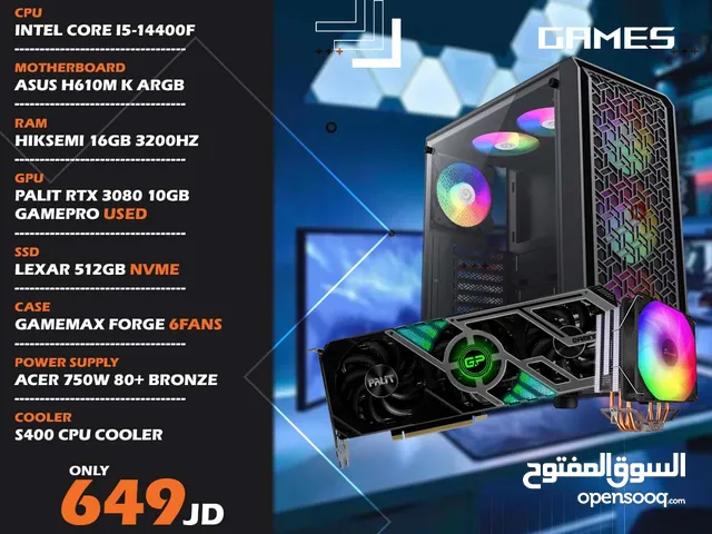 تجميعة كمبيوتر اي 5 جيل 13 - Gaming Pc I5 3080 10GB مكفولة والتسليم فوري