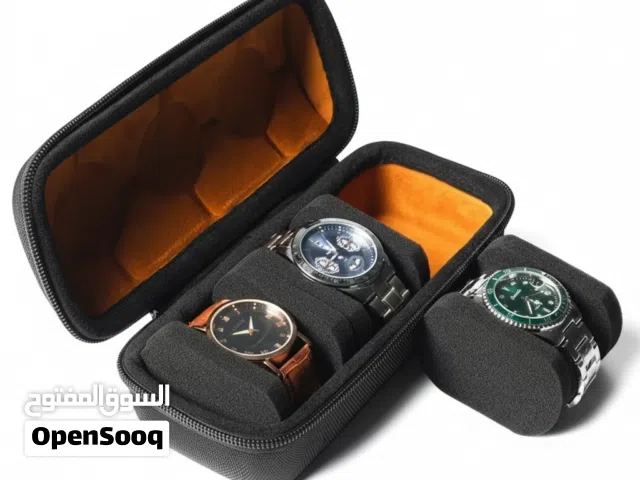 3-Slot Hard-Shell Watch Organizer--منظم ساعات صلب بـ 3 فتحات
