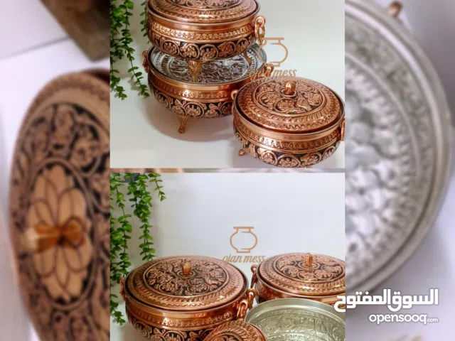 أواني نحاسیة للدیکور والضیافة