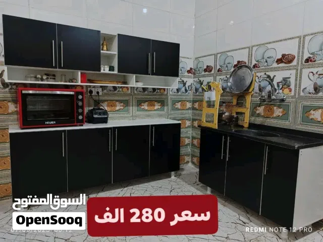 كاونتر خشب mdf قياس مترين وسنك متر و20 مرمر