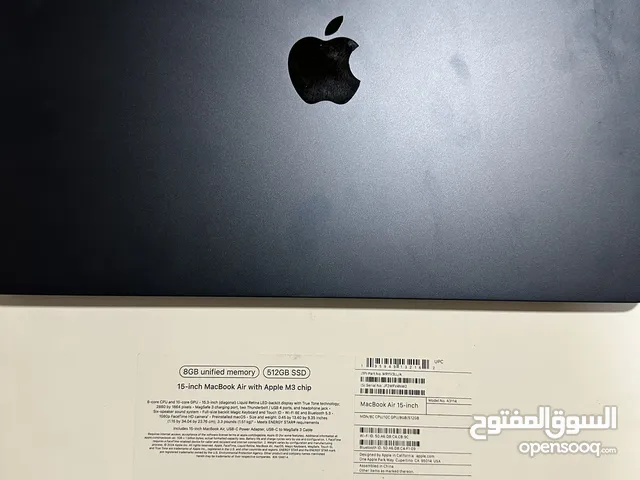 MacBook Air 15-inch M3 8C CPU 10C GPU 8GB 512GB MDN