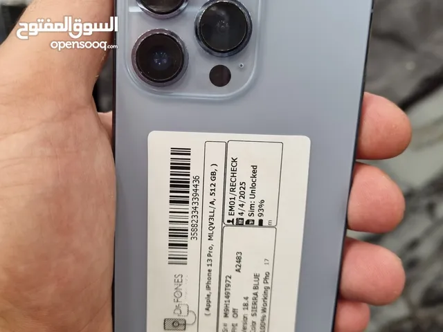 Iphone 13 pro//512//93bt وكالة كفالة شهر
