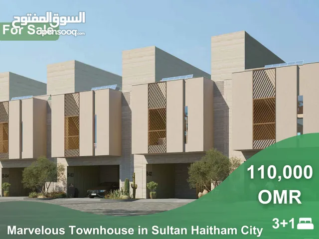 Marvelous Townhouse for Sale in Sultan Haitham City REF 432TB