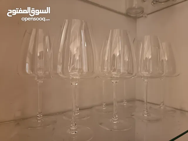 8 wine glasses