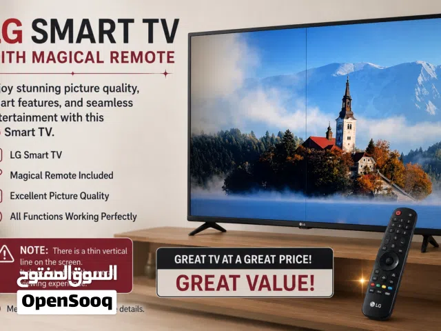 LG Smart TV in perfect condition — crystal-clear picture, smooth performance, and ready to use.
