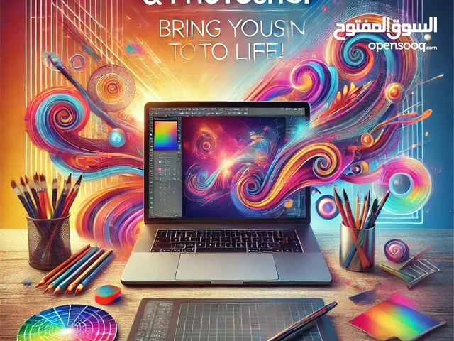 خدمات تصميم جرافك ديزاين (لوجو _ لوحات اعلانيه _ اعلانات -بوستات )
