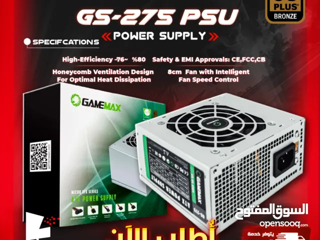 مزود طاقه باور سبلاي جيماكس بيسي PC تجميعة  275W Power Supply GS-Series